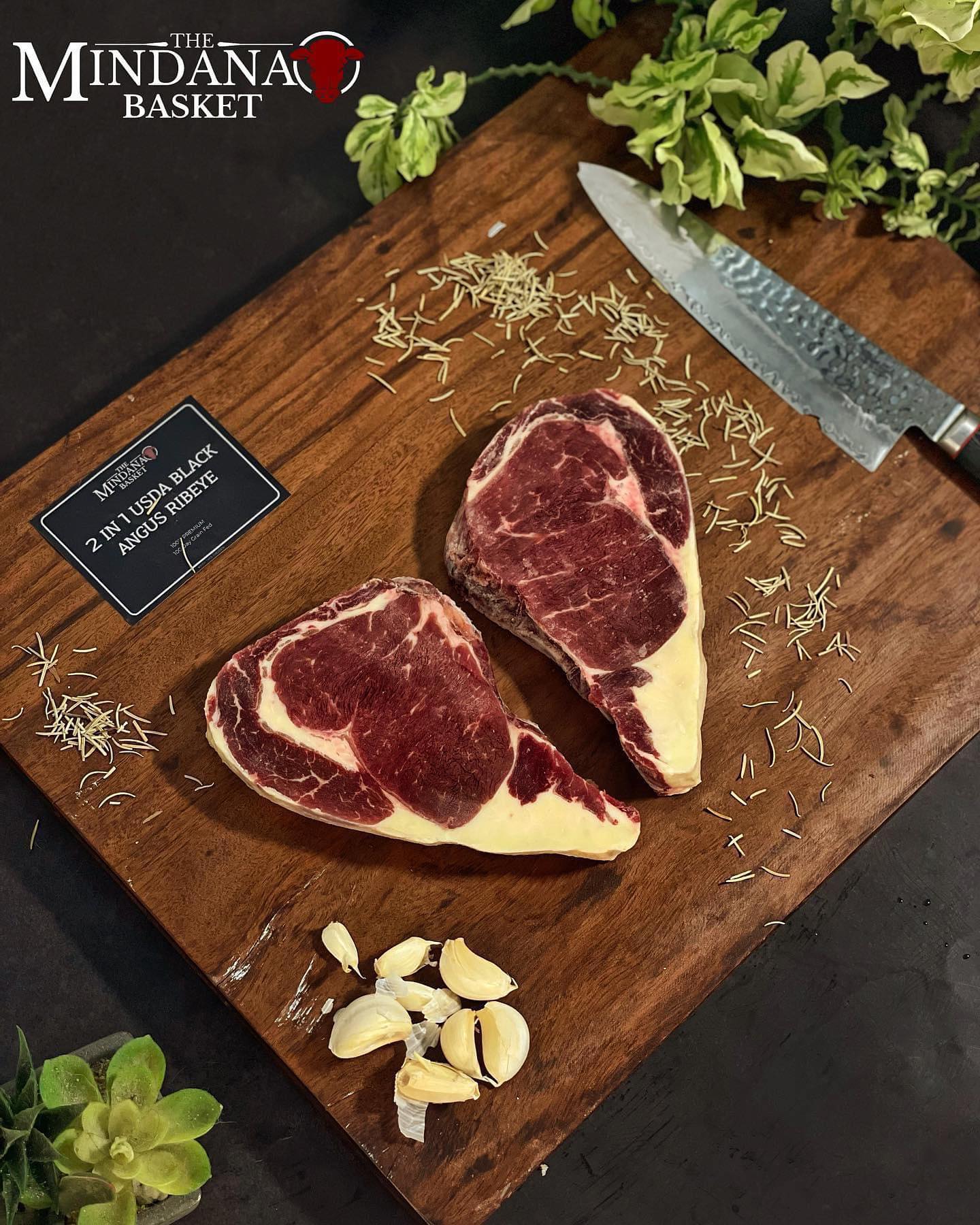 USDA Black Angus 2n1 Palo Duro Ribeye 500g-550g