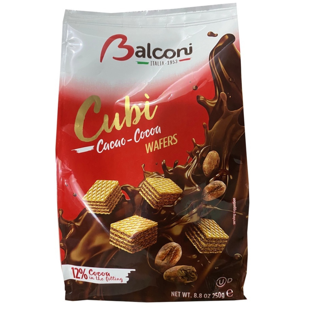 Balconi Cubi Cacao-Cocoa Wafer